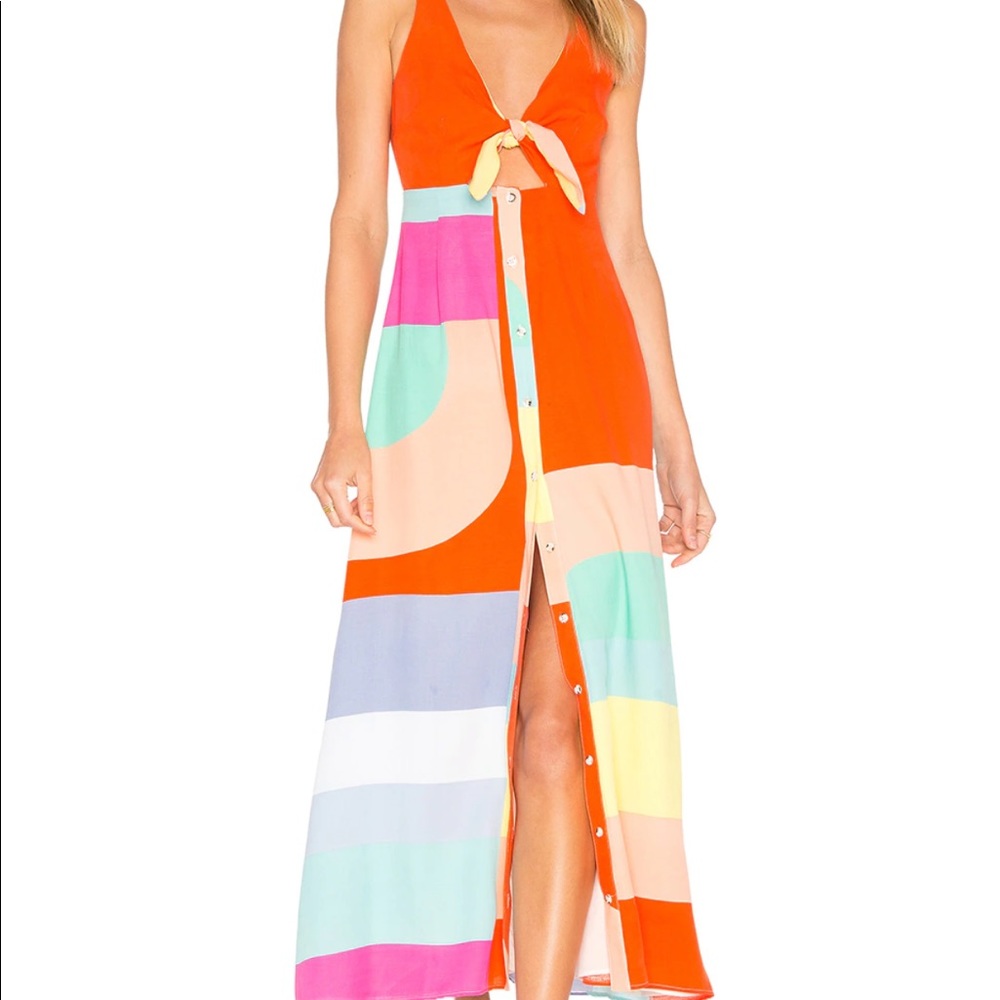 ISO Mara Hoffman Tie Front Dress